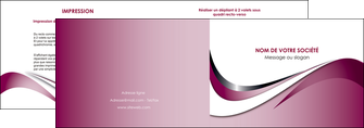 personnaliser maquette depliant 2 volets  4 pages  web design rose fushia couleur MIFBE70777