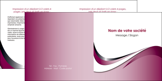 imprimerie depliant 2 volets  4 pages  web design rose fushia couleur MIFBE70791