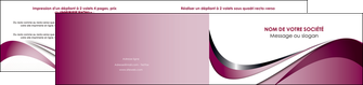 creation graphique en ligne depliant 2 volets  4 pages  web design rose fushia couleur MIFBE70797
