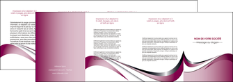 imprimerie depliant 4 volets  8 pages  web design rose fushia couleur MIFBE70803