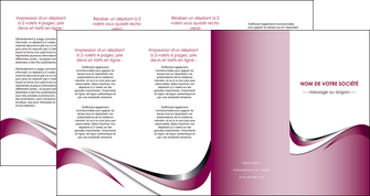 imprimer depliant 4 volets  8 pages  web design rose fushia couleur MIFBE70807
