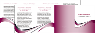 creation graphique en ligne depliant 4 volets  8 pages  web design rose fushia couleur MIFBE70809