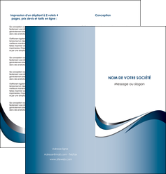 imprimer depliant 2 volets  4 pages  web design bleu fond bleu couleurs pastels MLIG70841