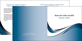 imprimer depliant 2 volets  4 pages  web design bleu fond bleu couleurs pastels MLIG70843
