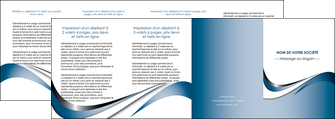 impression depliant 4 volets  8 pages  web design bleu fond bleu couleurs pastels MLIG70861