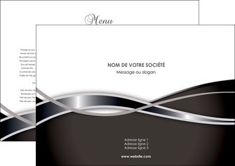 personnaliser maquette set de table web design noir fond gris simple MLIG70969