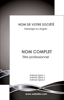 personnaliser maquette carte de visite web design noir fond gris simple MLIG70979