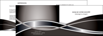 maquette en ligne a personnaliser depliant 2 volets  4 pages  web design noir fond gris simple MLIG70985