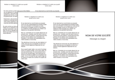 realiser depliant 3 volets  6 pages  web design noir fond gris simple MLIG70995