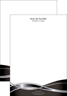 imprimerie tete de lettre web design noir fond gris simple MLIG71001