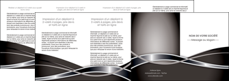 cree depliant 4 volets  8 pages  web design noir fond gris simple MLIG71017