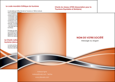 faire modele a imprimer depliant 2 volets  4 pages  web design orange fond orange gris MIDBE71027