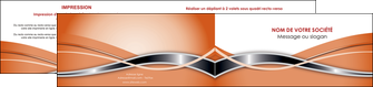 faire depliant 2 volets  4 pages  web design orange fond orange gris MIDBE71057