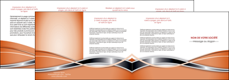 realiser depliant 4 volets  8 pages  web design orange fond orange gris MIDBE71063