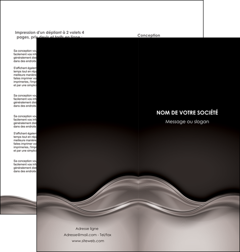 realiser depliant 2 volets  4 pages  web design abstrait abstraction design MFLUOO71339