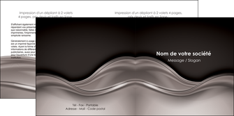 cree depliant 2 volets  4 pages  web design abstrait abstraction design MFLUOO71341