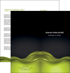 modele en ligne depliant 2 volets  4 pages  espaces verts vert vert pastel fond vert pastel MLGI71443