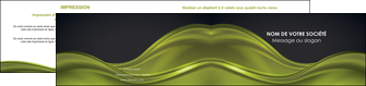 imprimerie depliant 2 volets  4 pages  espaces verts vert vert pastel fond vert pastel MLGI71451