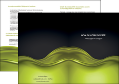 maquette en ligne a personnaliser depliant 2 volets  4 pages  espaces verts vert vert pastel fond vert pastel MLGI71455