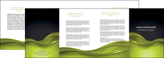 creation graphique en ligne depliant 4 volets  8 pages  espaces verts vert vert pastel fond vert pastel MLGI71457