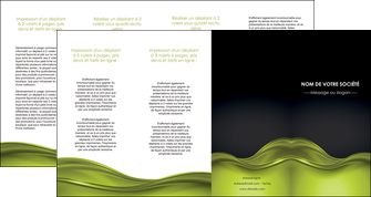 personnaliser maquette depliant 4 volets  8 pages  espaces verts vert vert pastel fond vert pastel MLGI71461