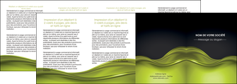 imprimer depliant 4 volets  8 pages  espaces verts vert vert pastel fond vert pastel MLGI71463