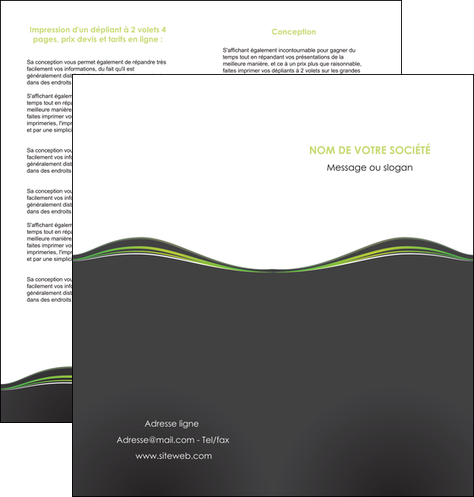 realiser depliant 2 volets  4 pages  web design gris gris metallise fond gris metallise MLIGCH71495