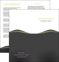 realiser depliant 2 volets  4 pages  web design gris gris metallise fond gris metallise MLIGCH71495