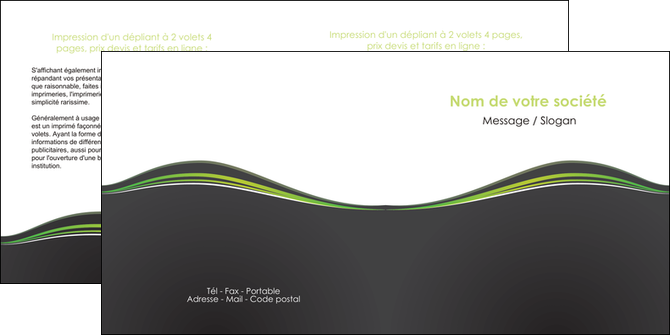 modele en ligne depliant 2 volets  4 pages  web design gris gris metallise fond gris metallise MLIGCH71497