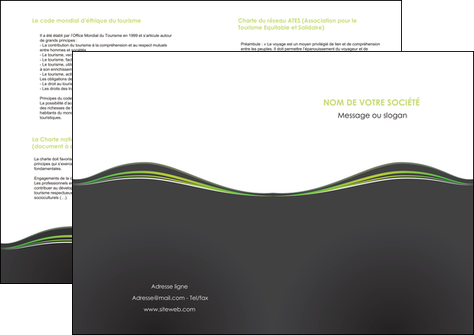 exemple depliant 2 volets  4 pages  web design gris gris metallise fond gris metallise MLIGCH71507