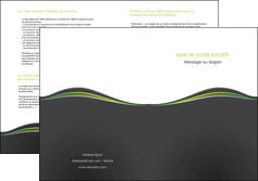 exemple depliant 2 volets  4 pages  web design gris gris metallise fond gris metallise MLIGCH71507