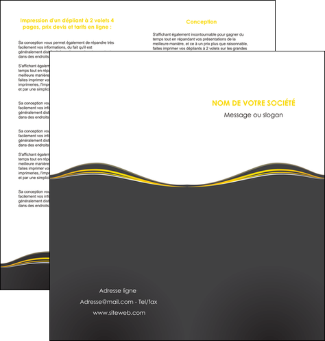 imprimerie depliant 2 volets  4 pages  web design gris gris fonce mat MIDBE71547