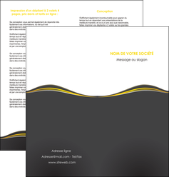 imprimerie depliant 2 volets  4 pages  web design gris gris fonce mat MLIG71547