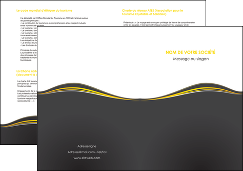 faire depliant 2 volets  4 pages  web design gris gris fonce mat MIDBE71559