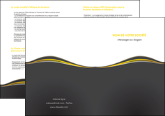 faire depliant 2 volets  4 pages  web design gris gris fonce mat MLIG71559
