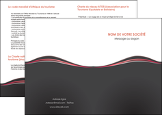 creer modele en ligne depliant 2 volets  4 pages  web design gris gris fonce mat MFLUOO71577