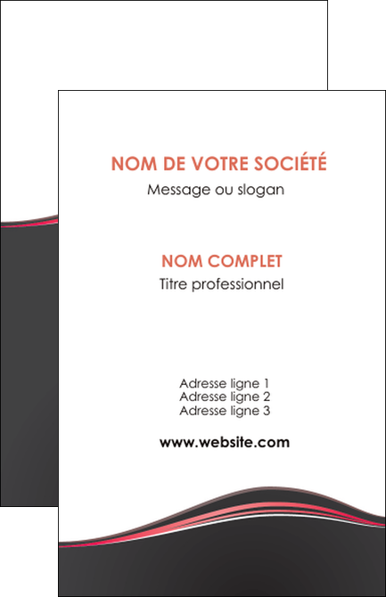 maquette en ligne a personnaliser carte de visite web design gris gris fonce mat MFLUOO71581