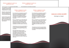modele depliant 3 volets  6 pages  web design gris gris fonce mat MFLUOO71597
