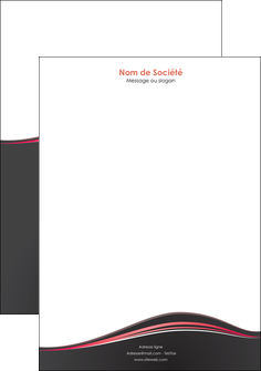 faire modele a imprimer tete de lettre web design gris gris fonce mat MFLUOO71603