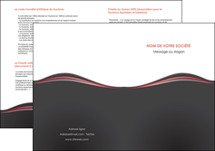 cree depliant 2 volets  4 pages  web design gris gris fonce mat MFLUOO71611