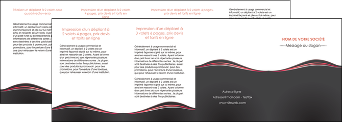 modele depliant 4 volets  8 pages  web design gris gris fonce mat MFLUOO71619
