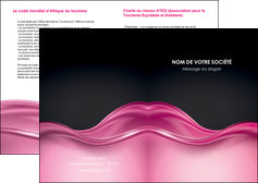 exemple depliant 2 volets  4 pages  metiers de la cuisine rose fond rose tendre MIDLU71849