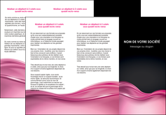 exemple depliant 3 volets  6 pages  metiers de la cuisine rose fond rose tendre MIDLU71869