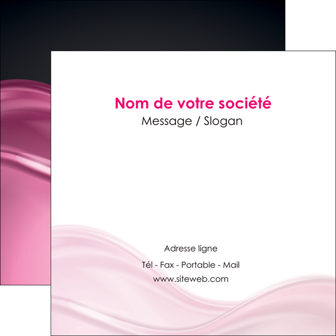 modele flyers metiers de la cuisine rose fond rose tendre MIDLU71877