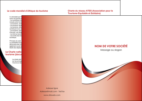 creer modele en ligne depliant 2 volets  4 pages  web design rouge fond rouge couleur chaude MIDBE72109