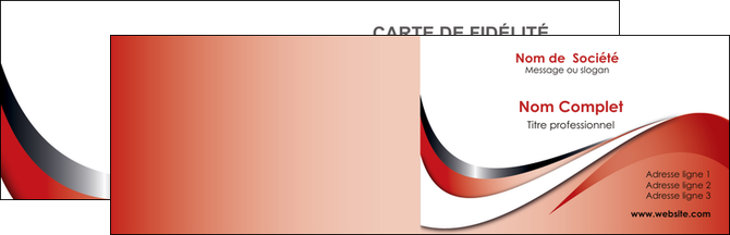 personnaliser modele de carte de visite web design rouge fond rouge couleur chaude MIDBE72111