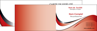 personnaliser modele de carte de visite web design rouge fond rouge couleur chaude MIDBE72111