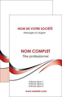impression carte de visite web design rouge fond rouge couleur chaude MIDBE72113