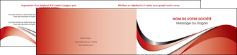 impression depliant 2 volets  4 pages  web design rouge fond rouge couleur chaude MIDBE72139