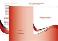 realiser depliant 2 volets  4 pages  web design rouge fond rouge couleur chaude MIDBE72143